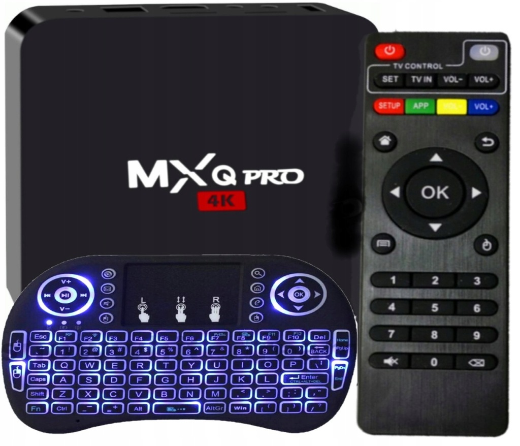 Купить ТЕЛЕВИЗИОННАЯ ПРИСТАВКА MXQ PRO 4K ANDROID 7 SMART + МИНИ-КЛАВИАТУРА: отзывы, фото, характеристики в интерне-магазине Aredi.ru