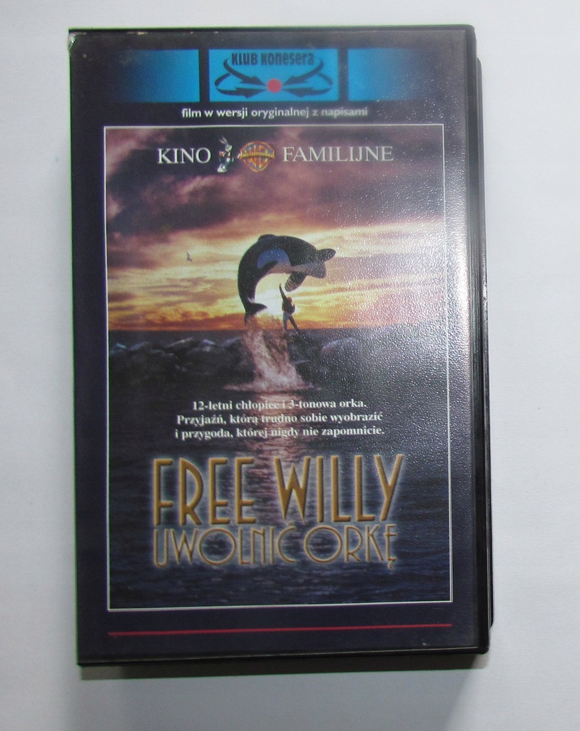 Uwolnić Orkę kaseta Video VHS Free Willy KLUB KONESERA