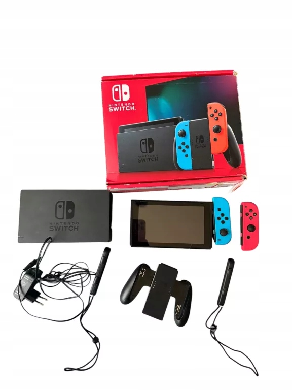 KONSOLA NINTENDO SWITCH NEON RED & BLUE V2 + GRA MINECRAFT