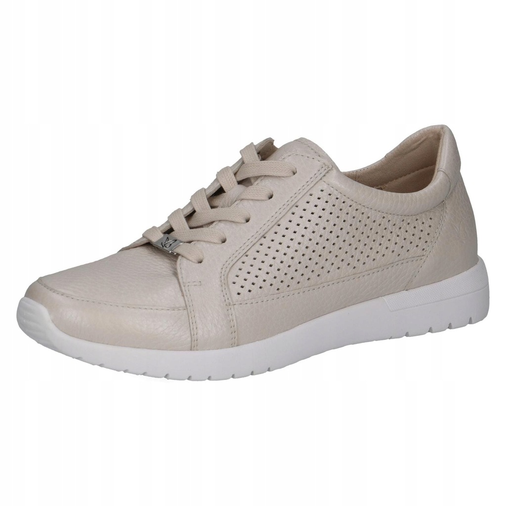 Caprice buty sportowe beżowe Peggy ze skóry jelenia [23722-44-131] r.37