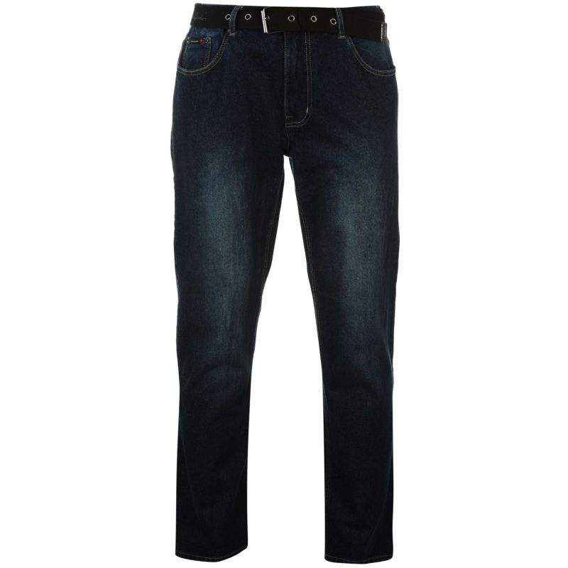 C9011 Pierre Cardin SPODNIE JEANS +pasek męskie 38