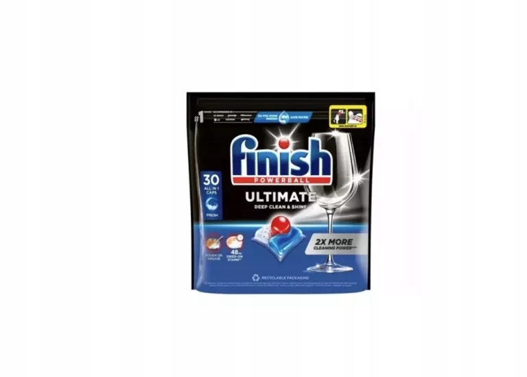 KAPSUŁKI DO ZMYWARKI FINISH POWERBALL ULTIMATE CYTRYNOWE 30 SZT