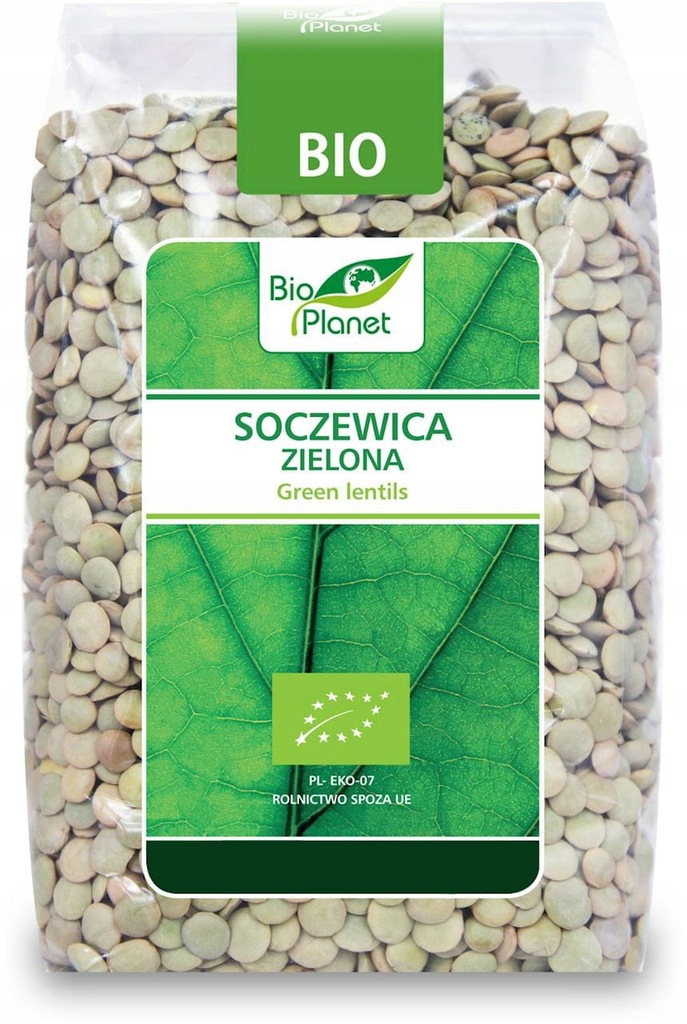 SOCZEWICA ZIELONA BIO 400 g - BIO PLANET