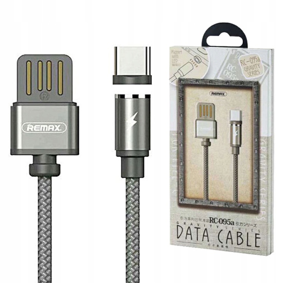 Kabel Magnetyczny Remax USB C do Xiaomi Mi 8 Lite Oryginalny xiaomi mi 8 lite ładowarka kabel Usb 3.1 typu C