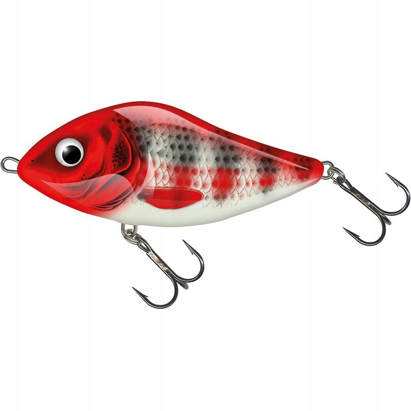 Wobler Salmo Slider Sinking 7cm Red Head Striper