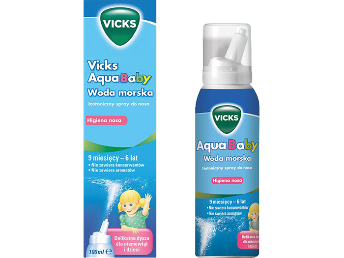 AP Vicks AquaBaby woda morska hipertoniczna 100ml