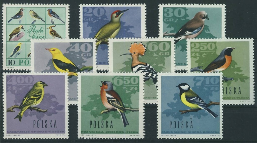 Polska 1964 r - Ptaki Leśne