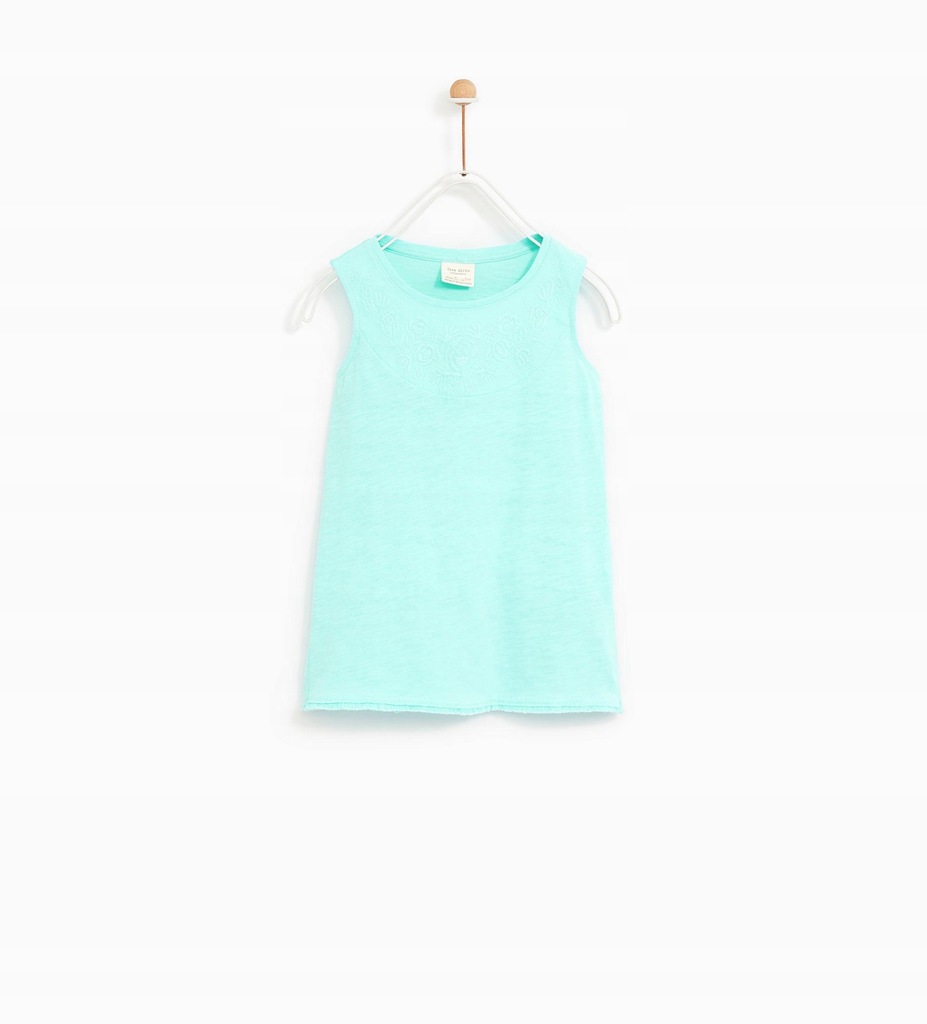 01P154 ZARA GIRLS__MC9 NIEBIESKI TOP HAFT__164