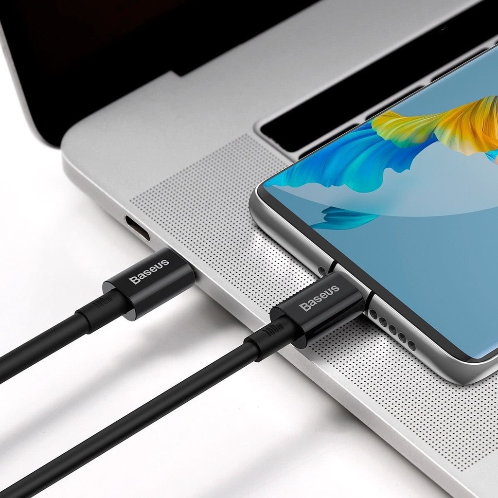 Купить Кабель Baseus USB-C/USB-C, 480 Мбит/с, 100 Вт PD QC, 2 м: отзывы, фото, характеристики в интерне-магазине Aredi.ru