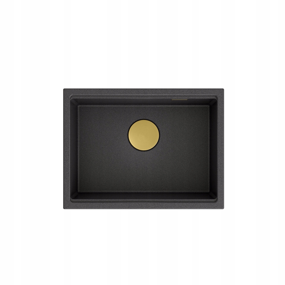 Zlewozmywak granitowy Quadron Clark 580 czarny 58 x 43,5 cm
