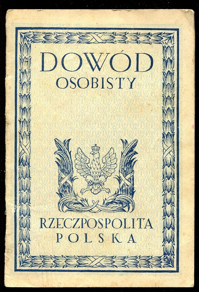 Dowód Osobisty Rzeszów z 1925 roku