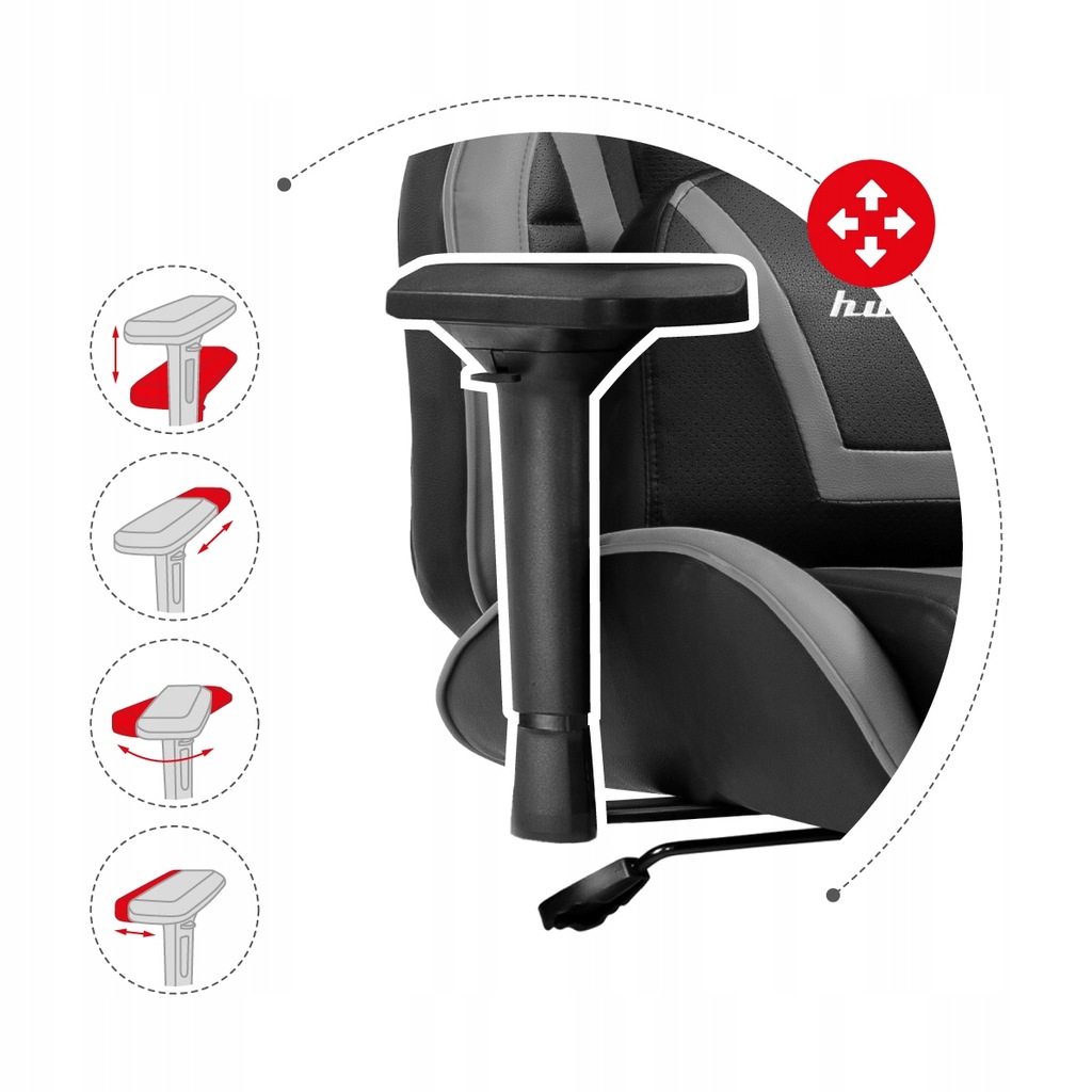 Купить Игровое офисное кресло с подставкой для ног HUZARO: отзывы, фото, характеристики в интерне-магазине Aredi.ru