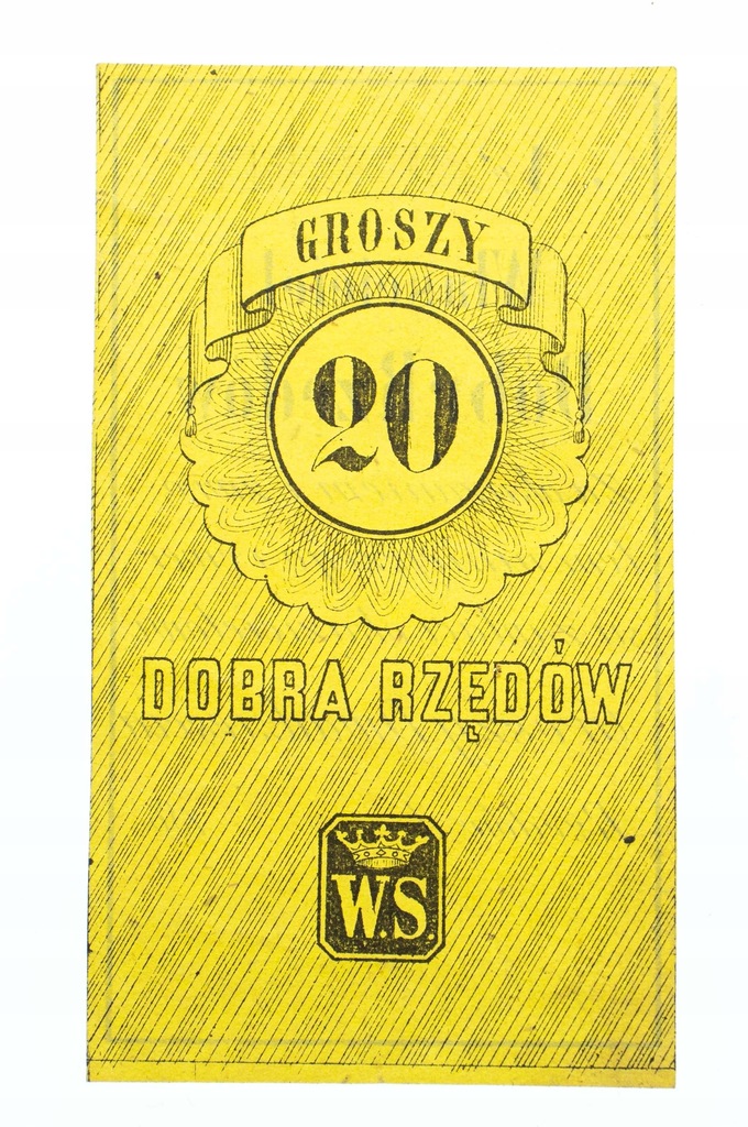 Dobra Rzędów, bon na 20 groszy 186?