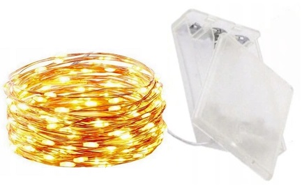 Купить Светодиодные проволочные светильники Micro 50, 5 метров, на батарейках.: отзывы, фото, характеристики в интерне-магазине Aredi.ru