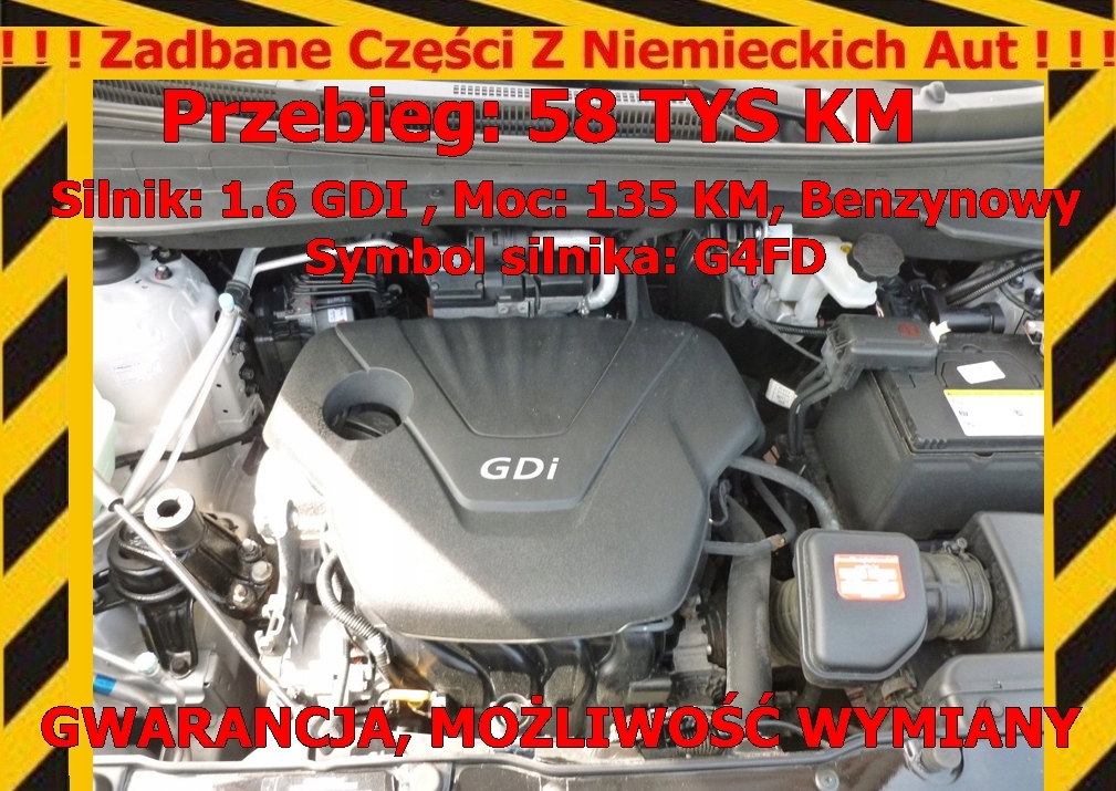 Hyundai Ix35 1.6 Gdi 135Km Silnik G4Fd 58 Tys Km - 7502276544 - Oficjalne Archiwum Allegro