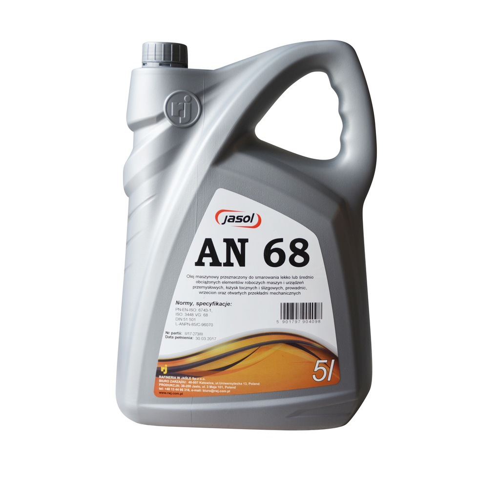 Olej Maszynowy ISO 3448 DIN 51 501 LAN VG68 5L 7514718674