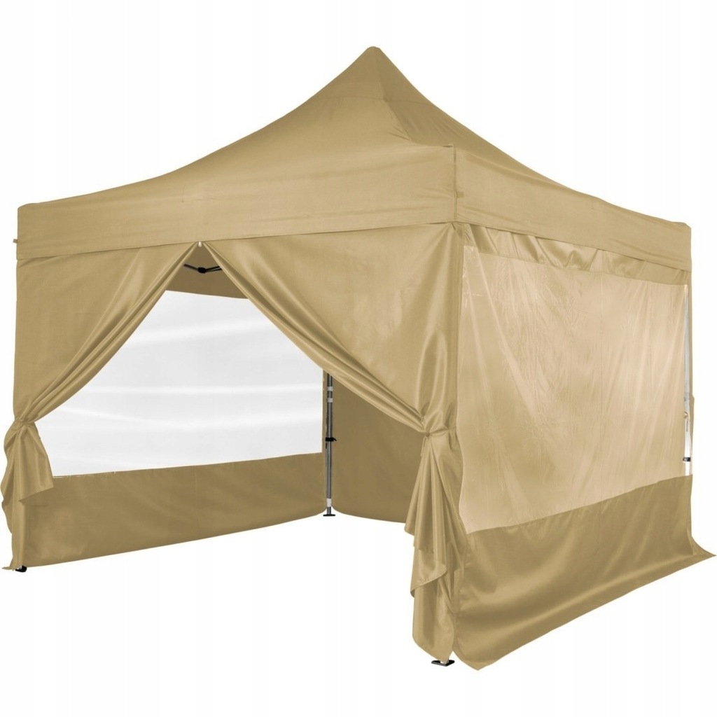 Automatyczny pawilon PREMIUM, beżowy 3x3m 7855236567 Namiot ekspresowy 3x3m, beżowy, premium