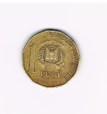 Dominikana 1 peso z 1992 r.