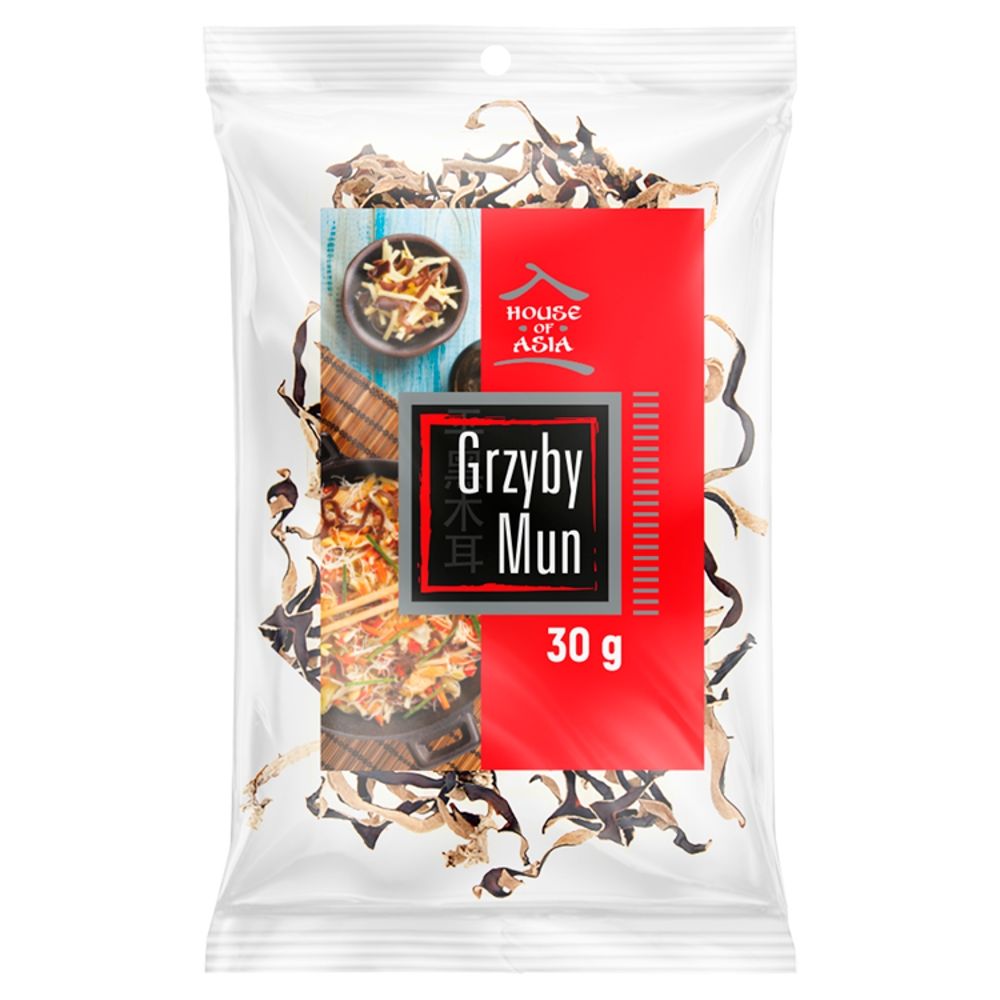 Grzyby MUN Krojone Suszone 30 g - House of Asia