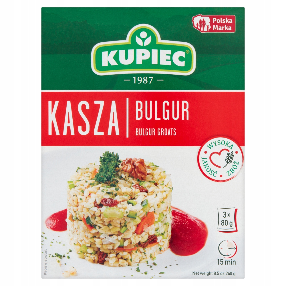 Kupiec Kasza Bulgur 240 G (3 X 80 G)