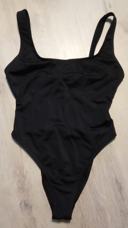 ASOS swim 30F 65F czarny strój jednoczęściowy