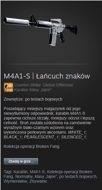 Skiny cs go M4A1-S Printstream