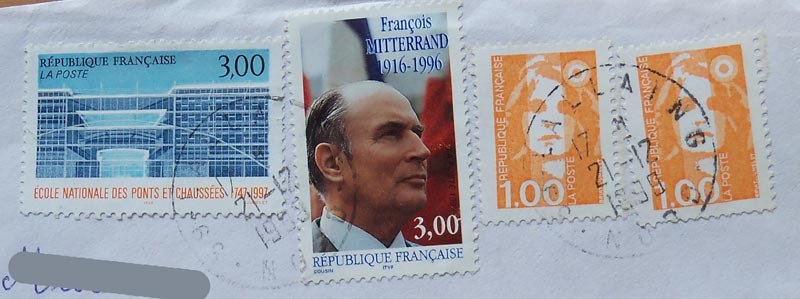 Francja komplet znaczków z 1999 roku F. Mitterrand