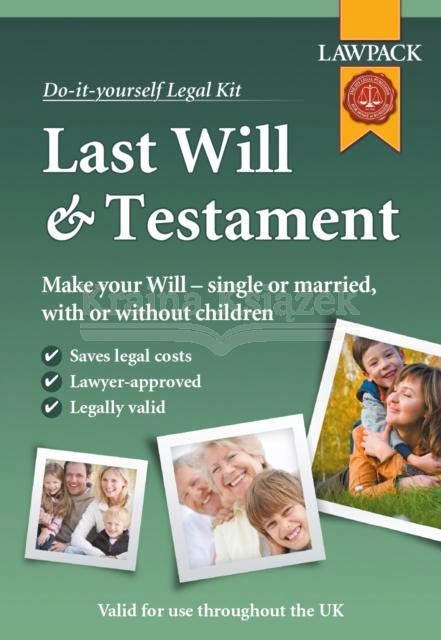 Lawpack Last Will & Testament Kit (Do It Yourself Kit) Lawpack