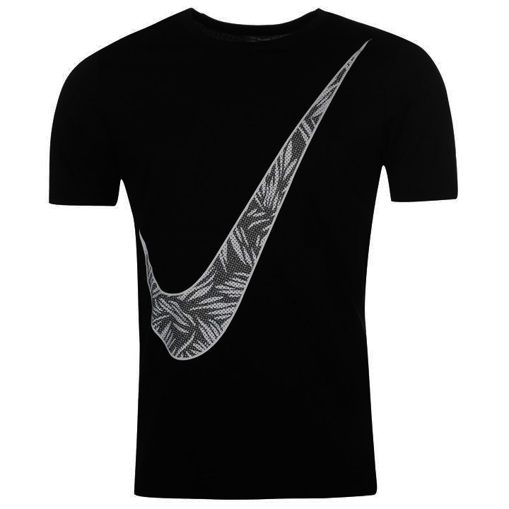 Nike Palm Logo czarna Koszulka 100% Bawełna - XL