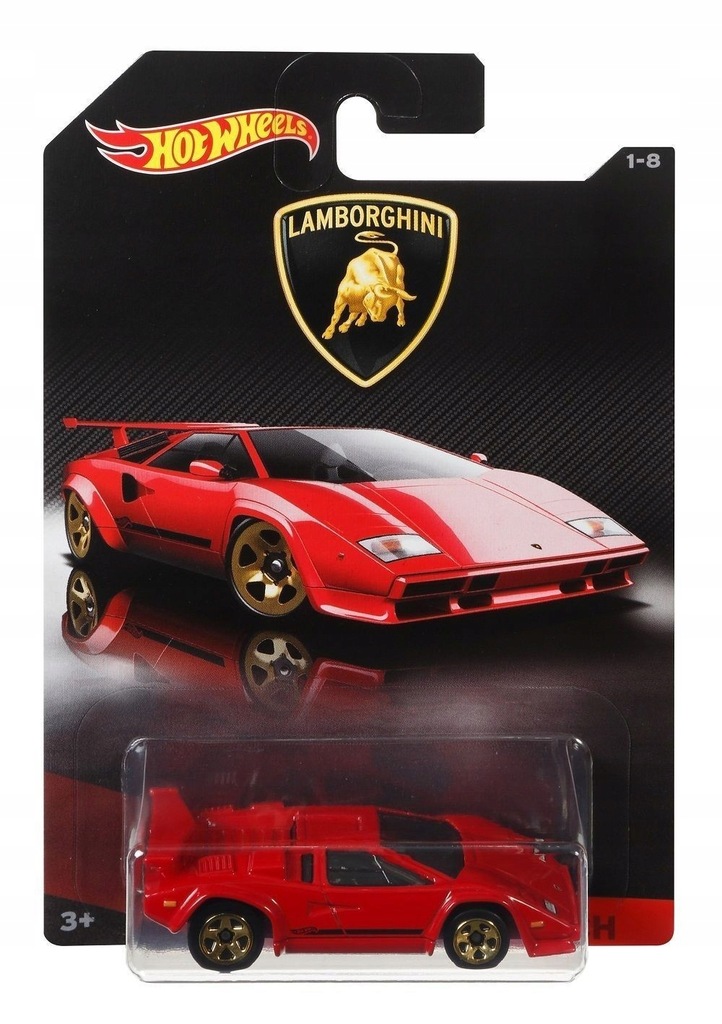 HOT WHEELS PREMIUM Lamborghini Countach 1:64