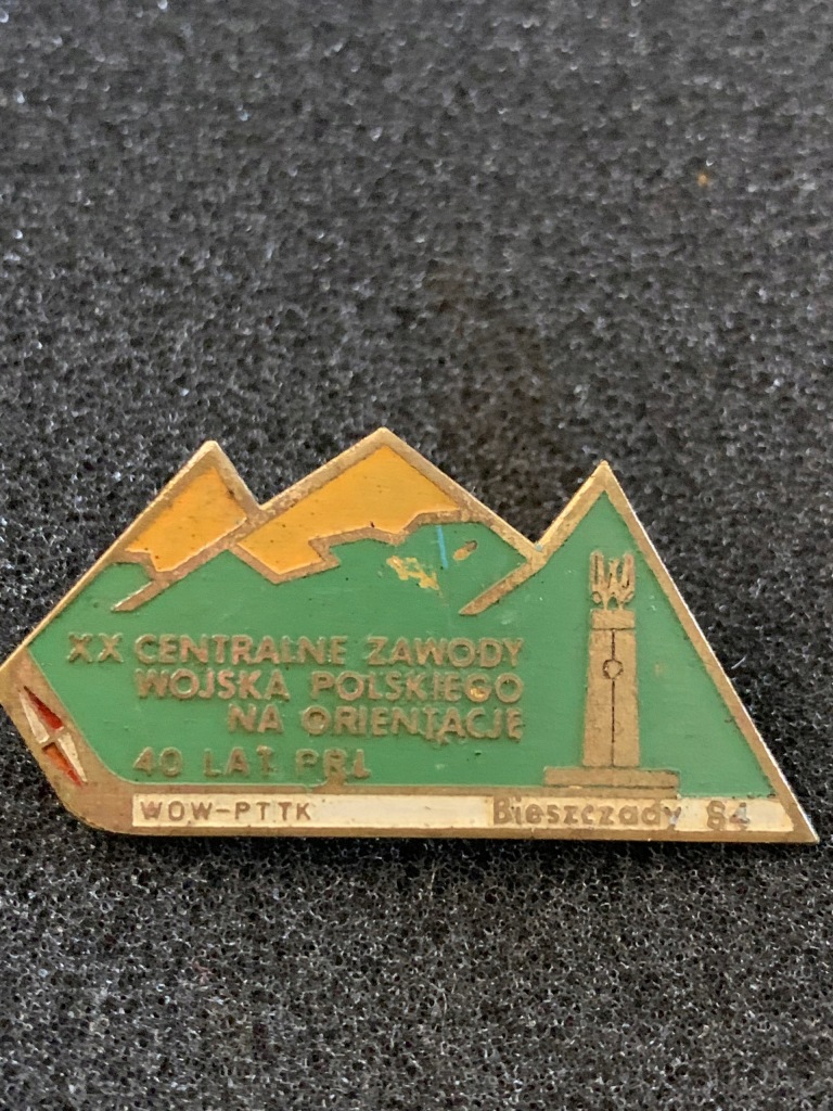 ZAWODY WP W BIEGACH NA ORIENTACJĘ BIESZCZADY 1984