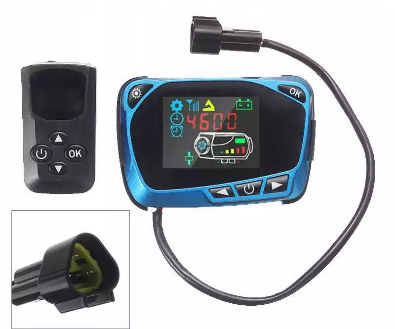 Sterownik + pilot LCD "Chińskie Webasto"