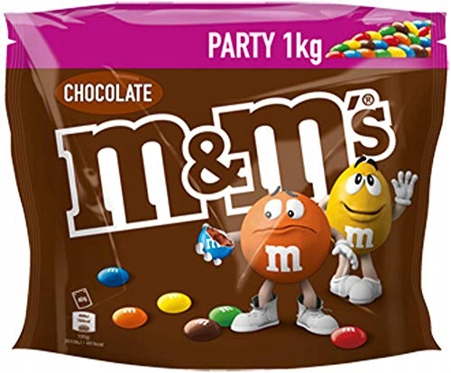 M&M's Choco Milk Chocolate Party Bag 1kg 5000159441896