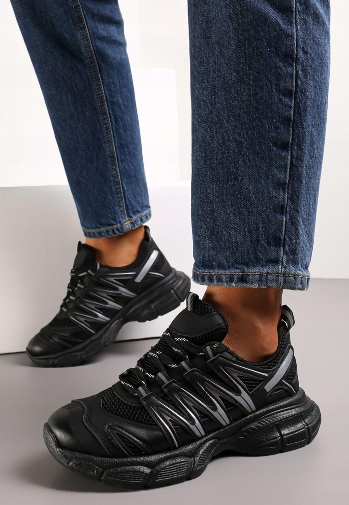 Renee Czarne Sneakersy damskie 36