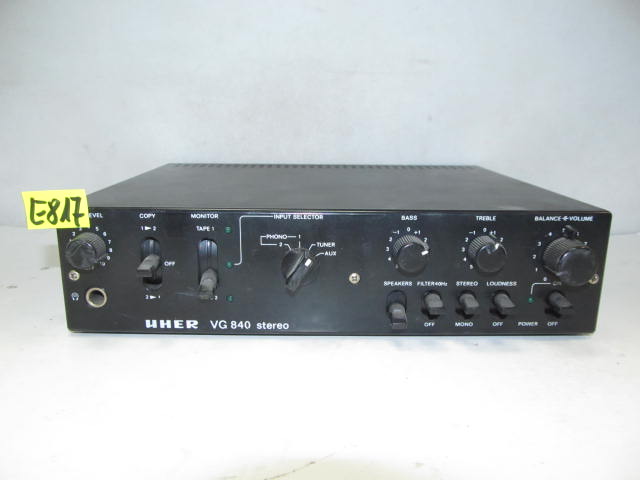 PRZEDWZMACNIACZ UHER VG 840 - NR E817