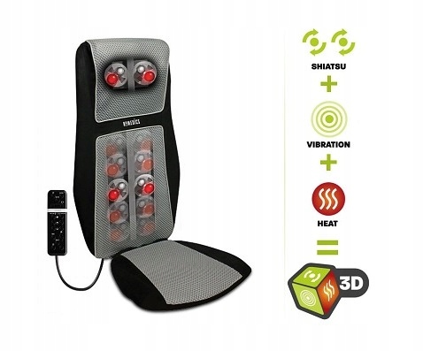 MATA MASUJĄCA HOMEDICS, podgrzewanie,masaż wibracyjny pleców, masaż Shiatsu