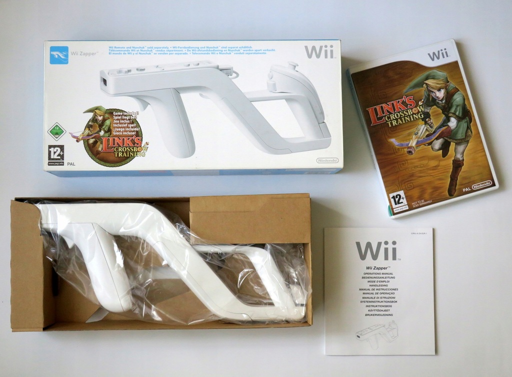 WII ZAPPER ORYGINAŁ + LINK'S CROSSBOW Nintendo Wii