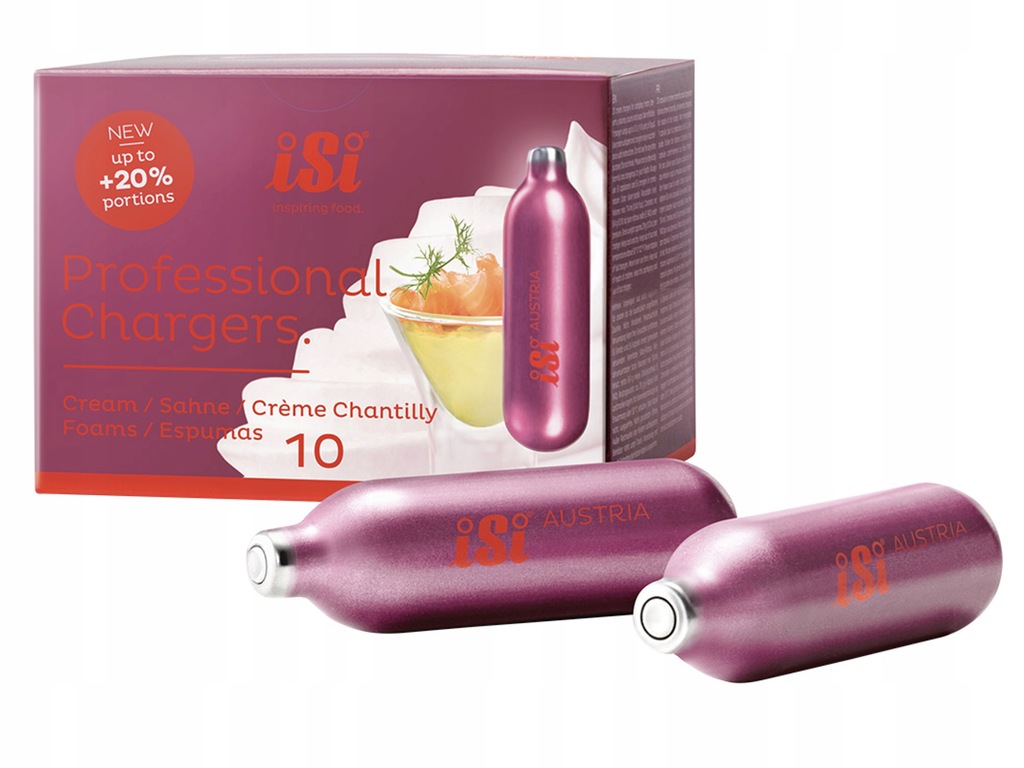 Naboje do syfonu do bitej śmietany 10szt isi /X27