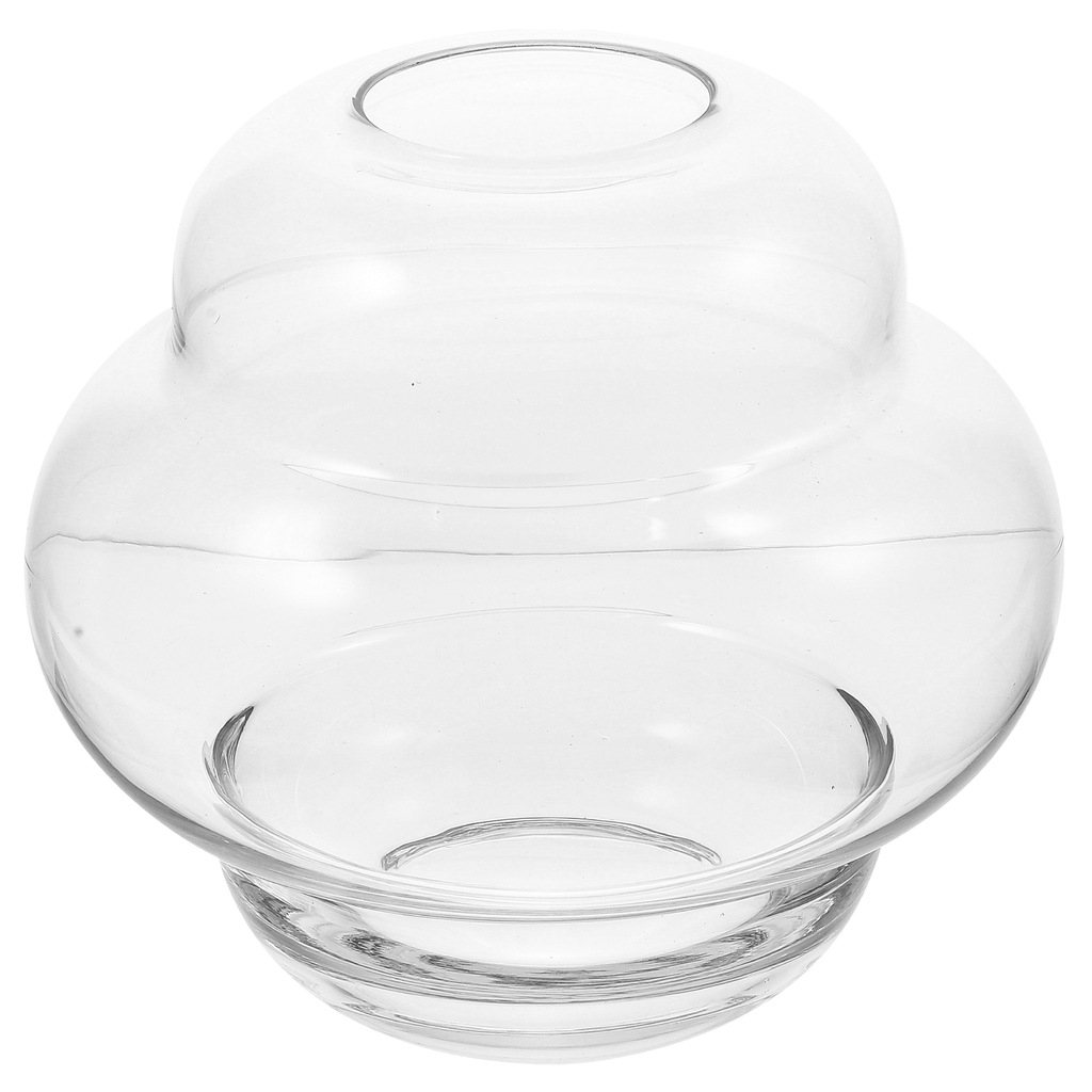 Glass Vase Decor Flower Household Flowerpot