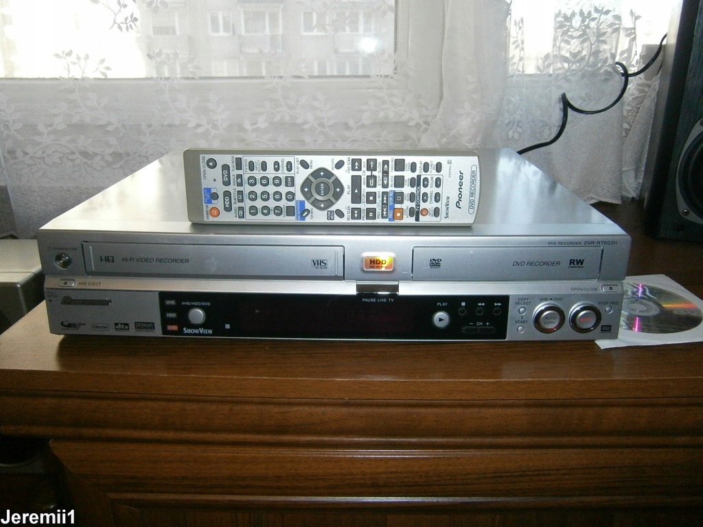 VHS NA DVD/HDD PIONEER COMBO NAGRYWARKA DVR-RT602H