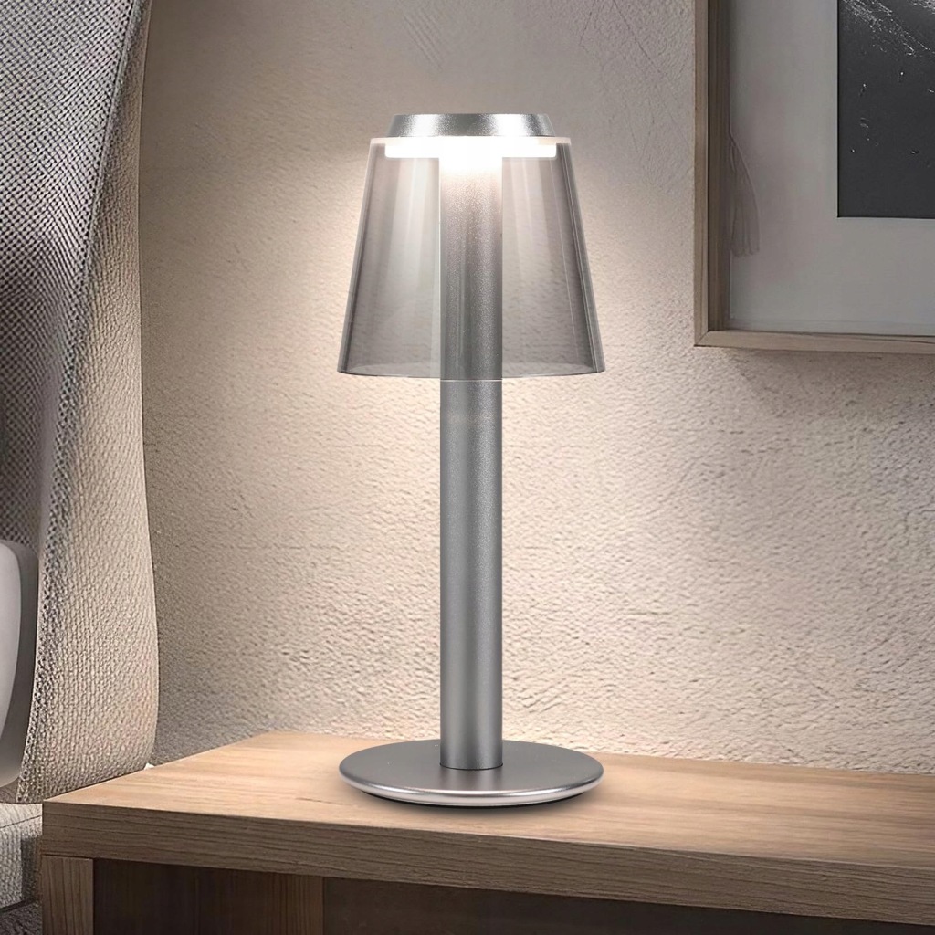 LED LAMPY KABLOWE DOTYKOWE METALOWE Z ŁADOWANIEM DO SYPIALNI I TARASU