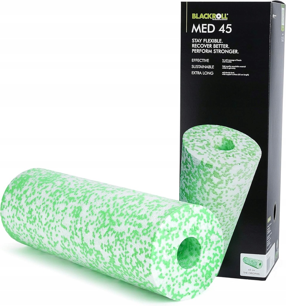 Wałek gładki Blackroll 45 cm x 15 cm czarny