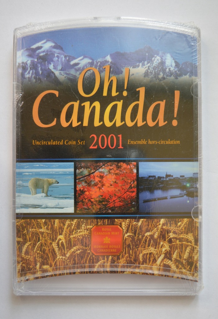 Kanada zestaw monet obiegowych 2001 w oryginalnym etui