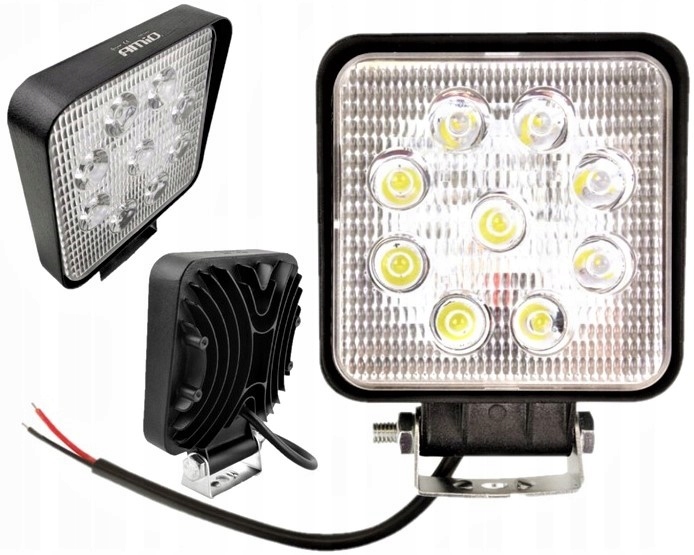 LAMPA ROBOCZA HALOGEN SZPERACZ 9x LED 9-36V 110mm