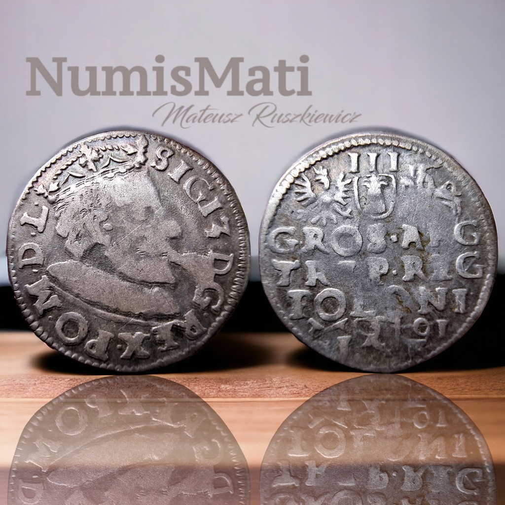 NumisMATI WS521 Trojak 1591 Zygmunt lll Waza, Poznań, srebro