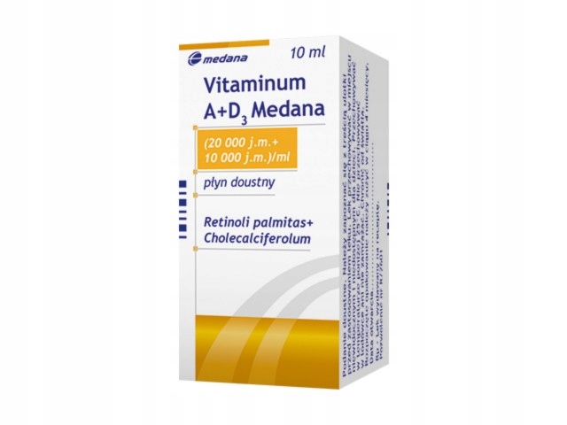 Vitaminum A+D3 Medana krople