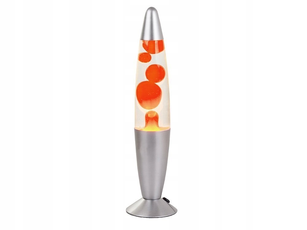 LAMPKA Wulkan ORANGE nocna nastrojowa wosk LED