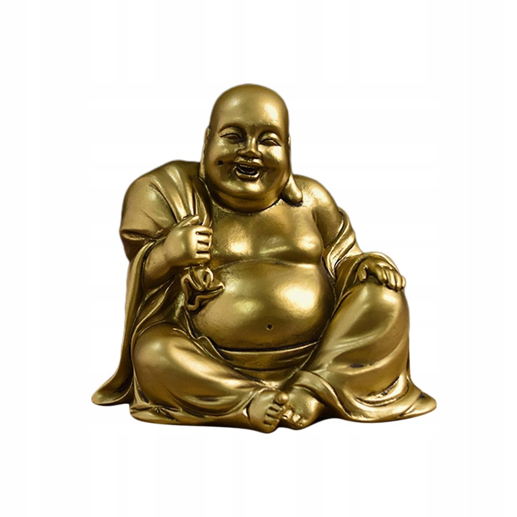 Estetyczne biurko z posągiem Buddy Maitrei dl