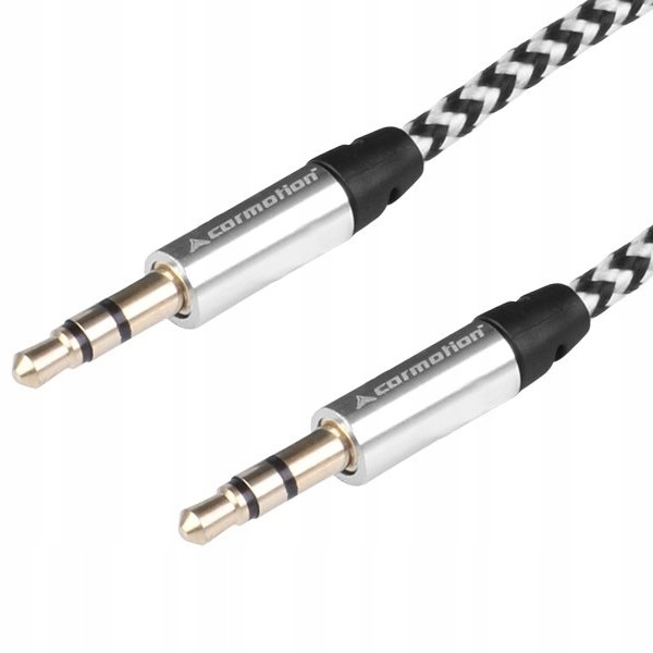 Kabel audio 300 cm, w oplocie jack/jack AUX 3.5mm