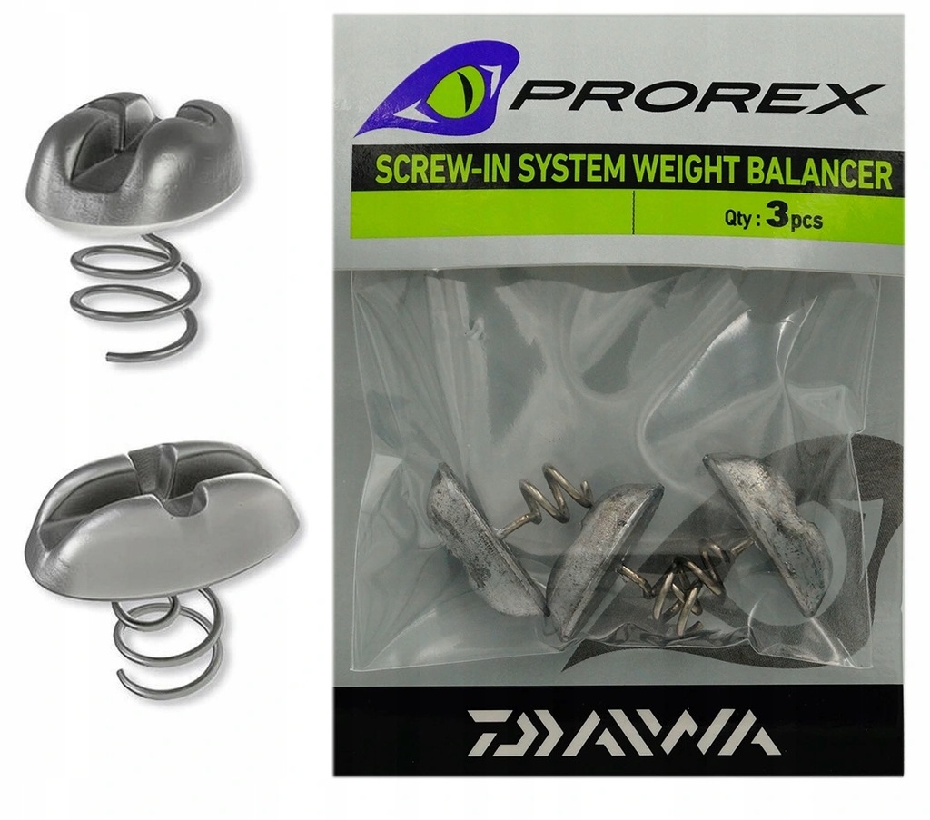 DAIWA ODWAŻNIKI PROREX SCREW-IN 10 g / 3 sztuki